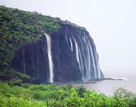 "Waterfalls At Manele, October 17, 2002"